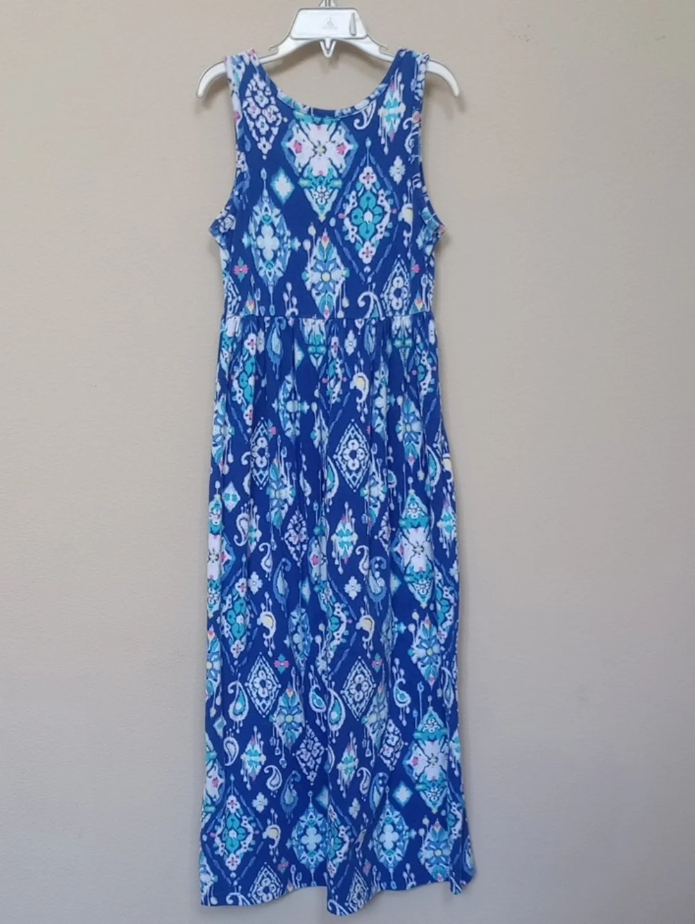 Gymboree Blue Printed Sleeveless Maxi Dress